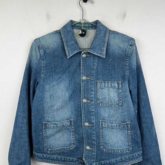 Ralph Lauren women's denim Native American Style jacket size medium - Picture 3 of 6